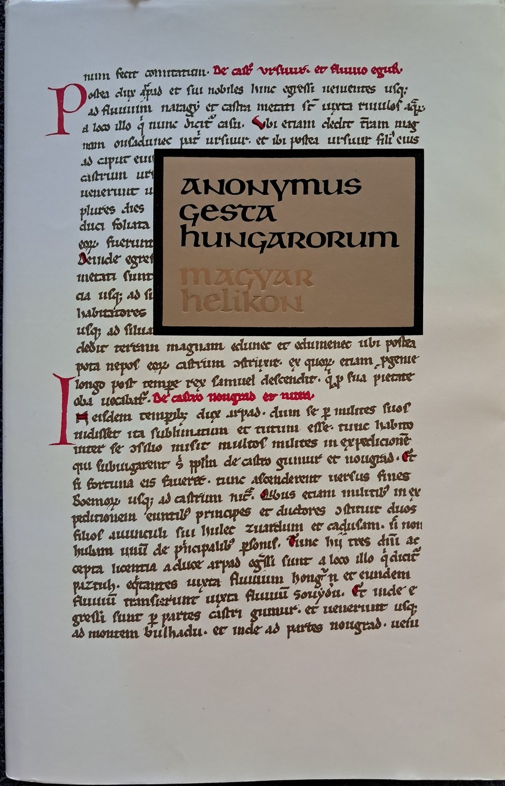 Geta Hungarorum – Anonymus (borító)