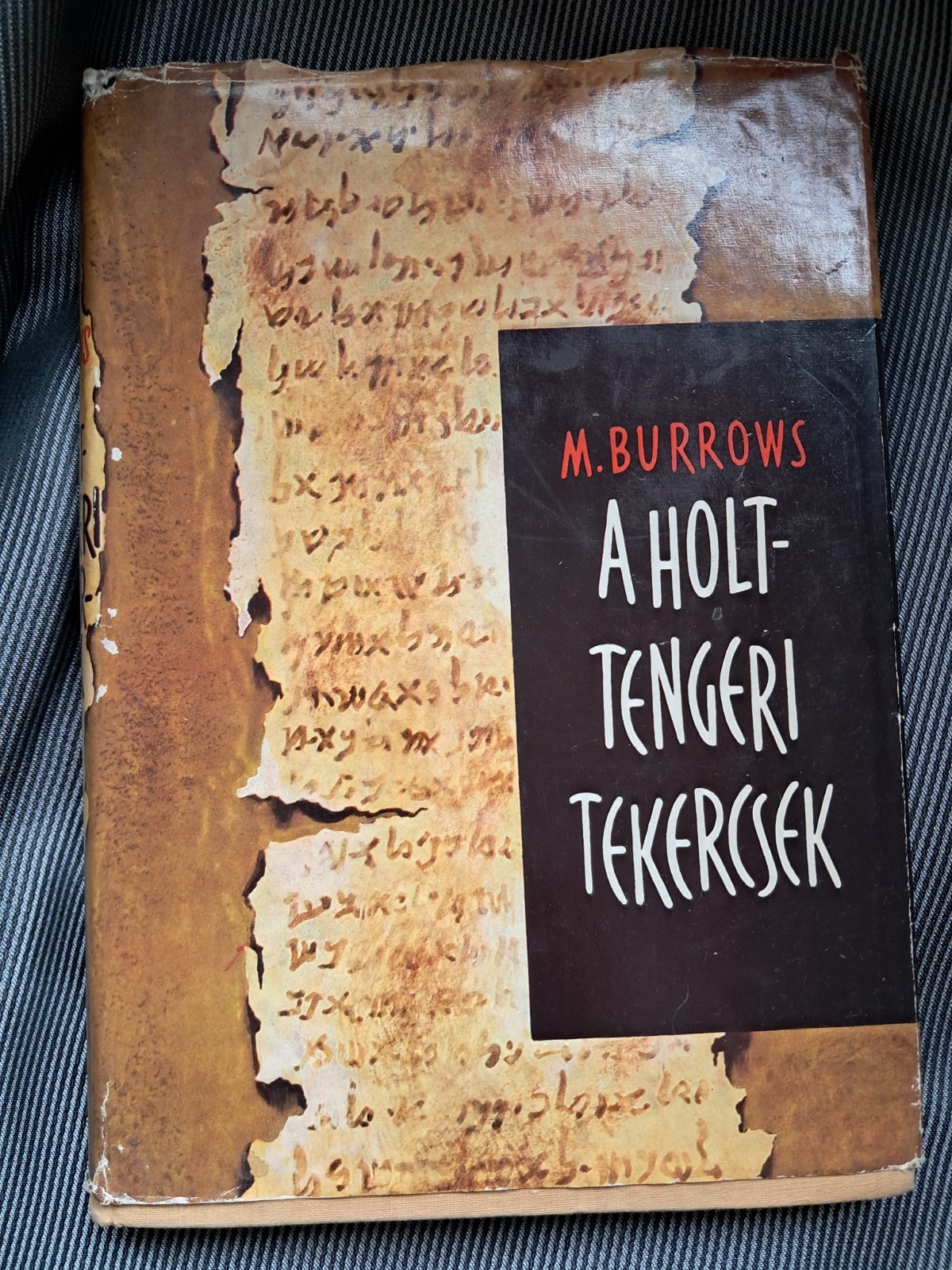 A holt-tengeri tekercsek – M. Borruws (borító)